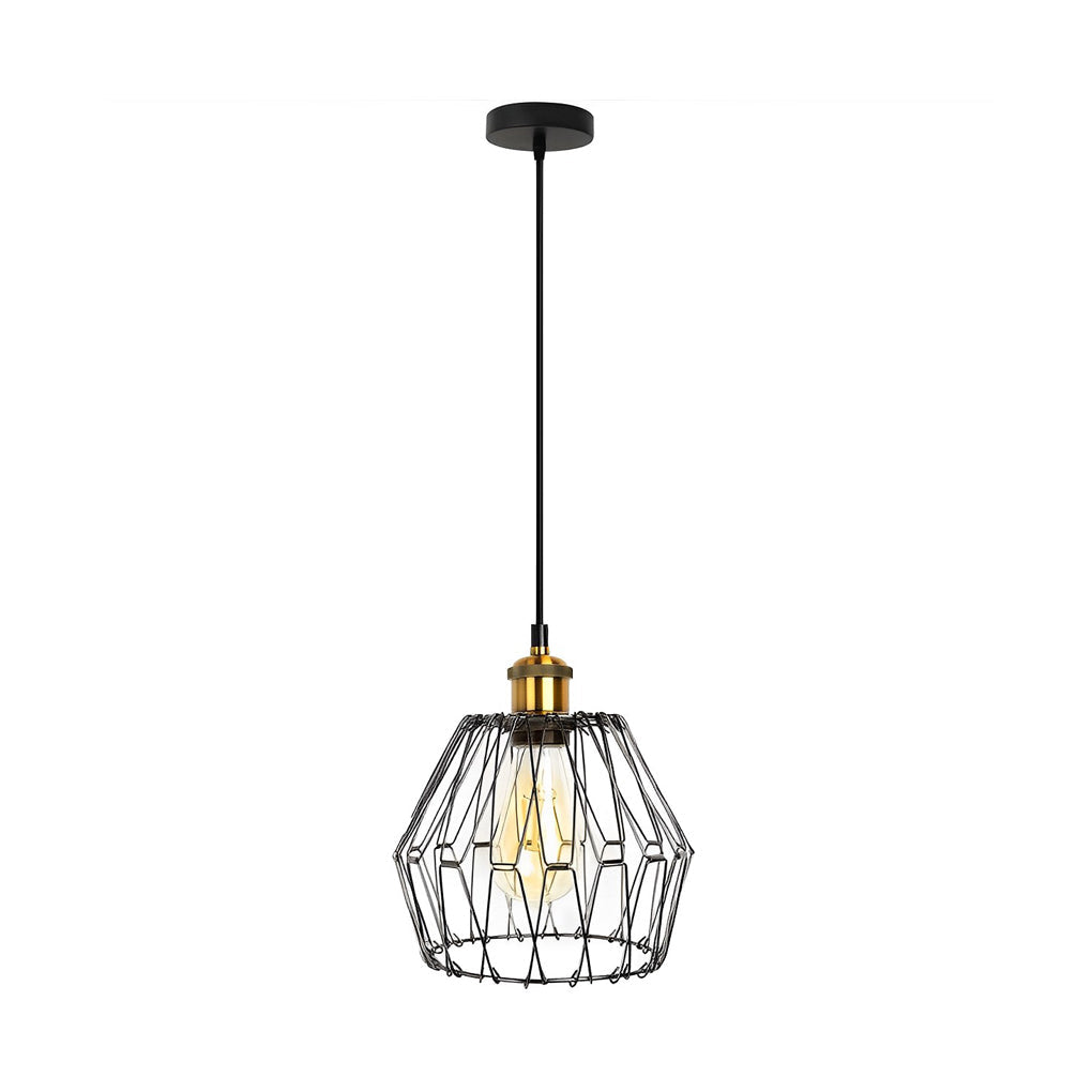 WINCHESTER TRIO GEOMETRIC IRON LANTERN CHANDELIER