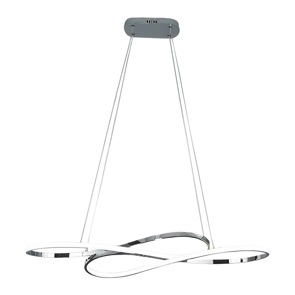WINDSOR WAVED 8-LOOP DIMMABLE LED CHANDELIER