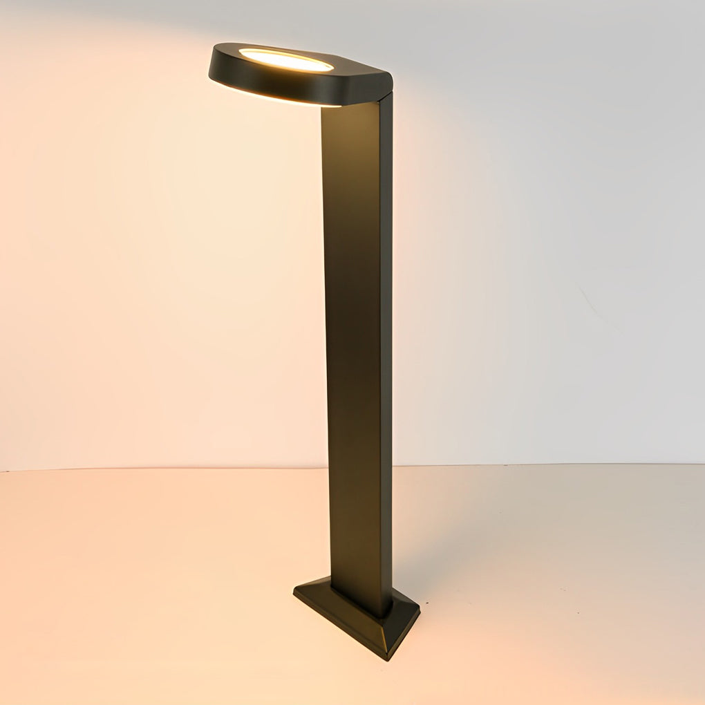WINDSOR BLACK ALUMINUM GARDEN BEACON, MODERN LED OUTDOOR ILLUMINATION