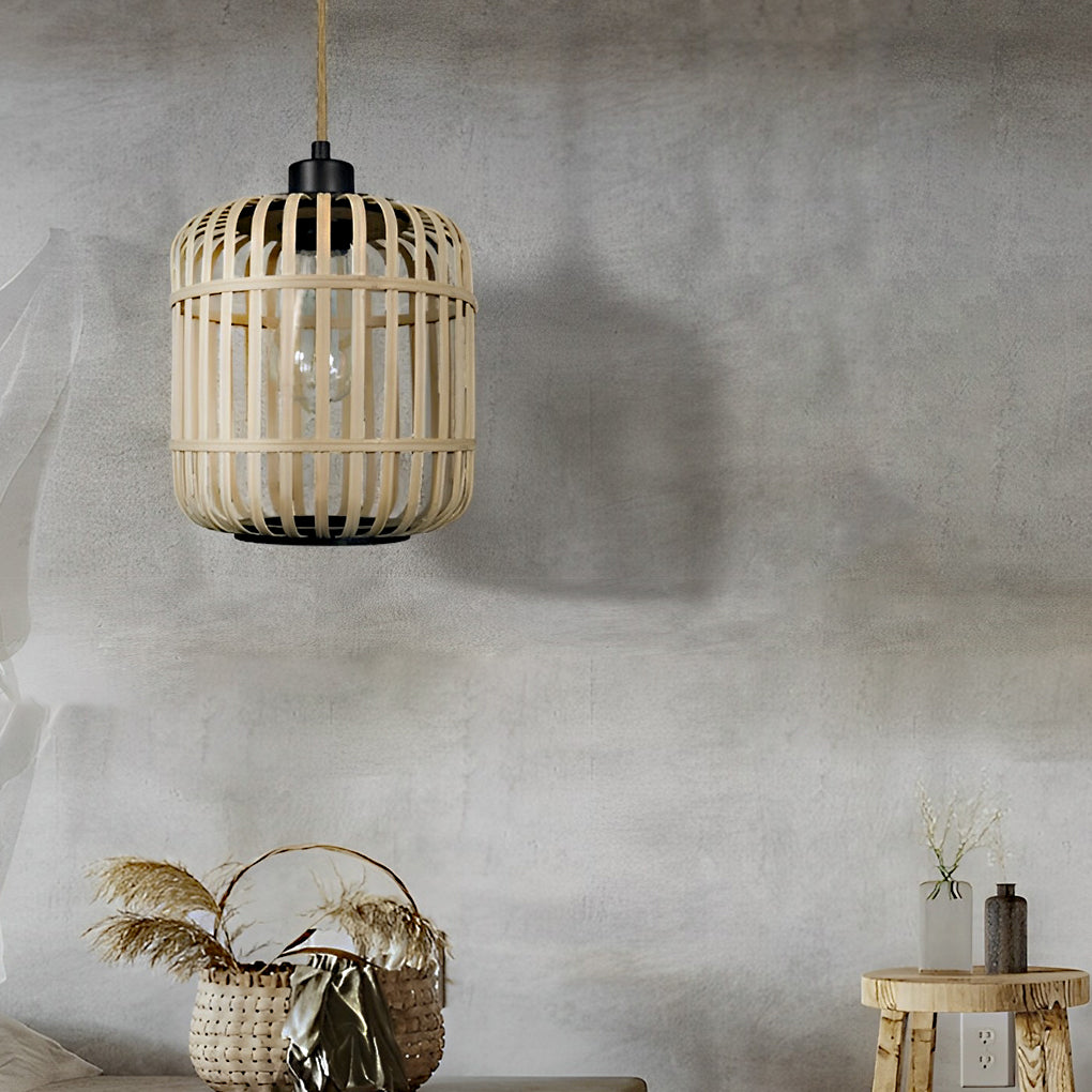 ALDERSON WOVEN RATTAN GLOBE PENDANT LIGHT