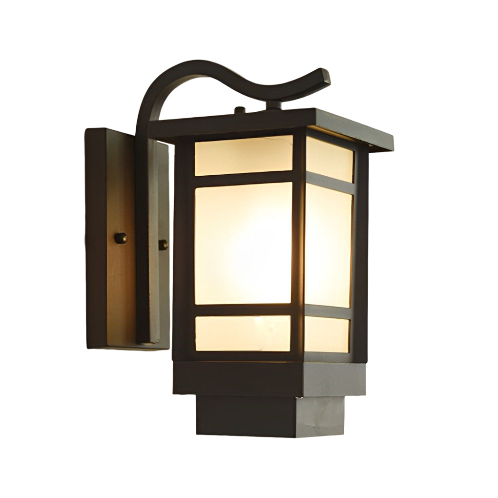 RAVENSDALE MATTE BLACK OUTDOOR LED WALL SCONCE WITH WATERPROOF GLASS