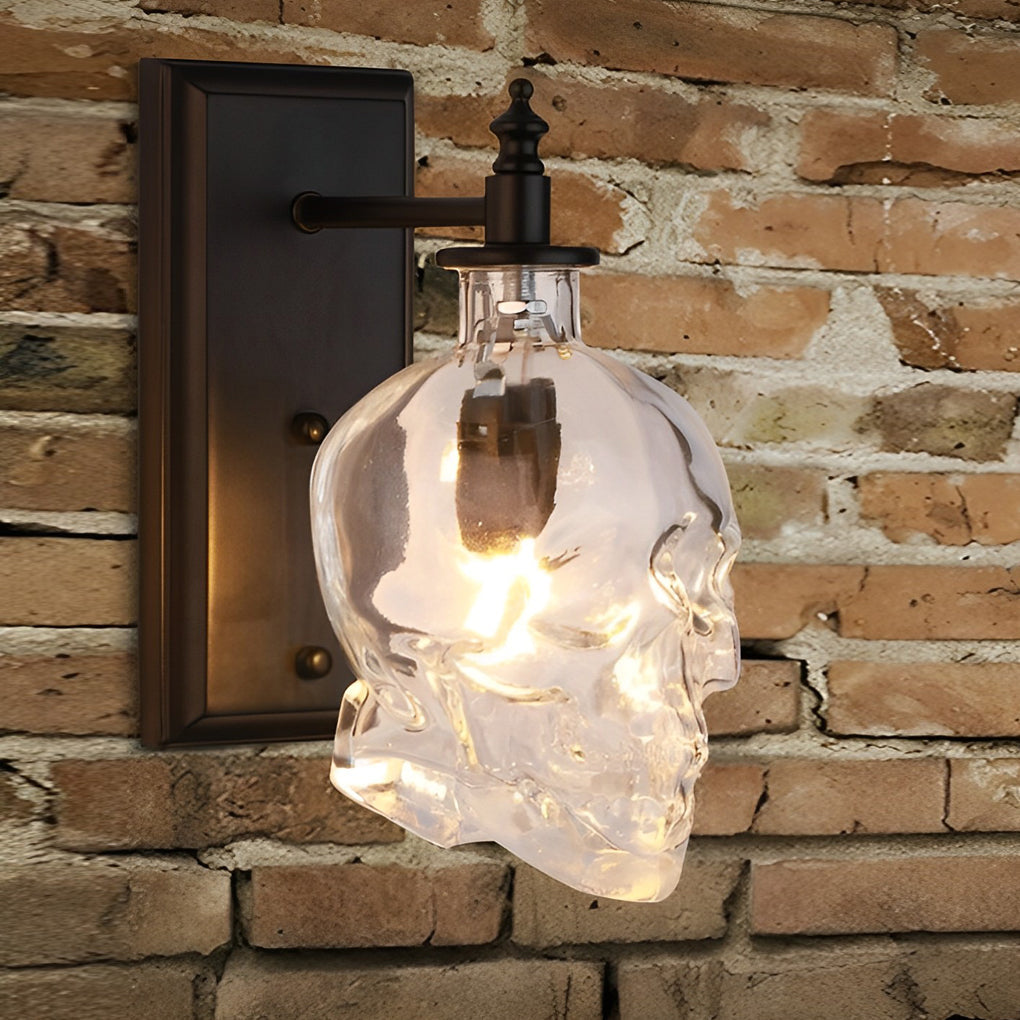 WINTHROP VINTAGE SKULL LED WALL SCONCE