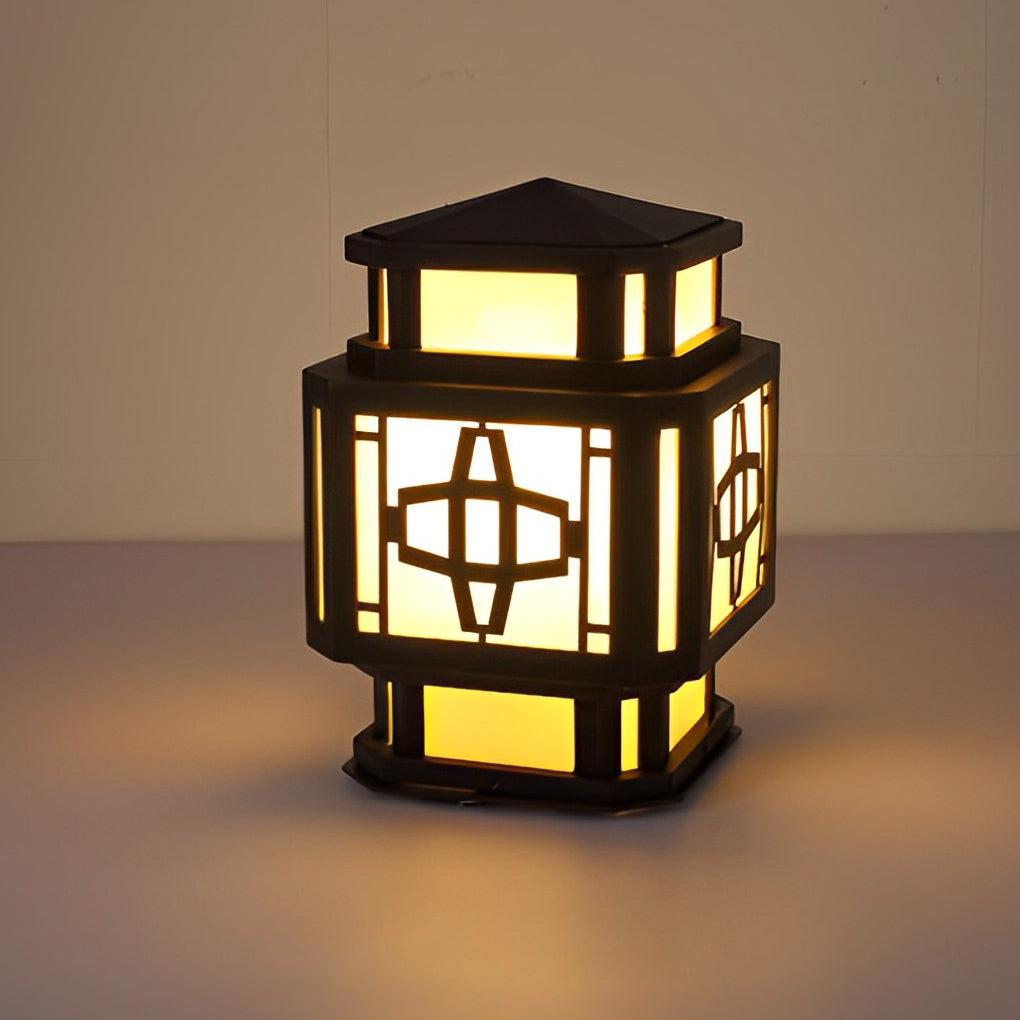WHITBY BLACKSTONE WATERPROOF OUTDOOR PILLAR LIGHTING