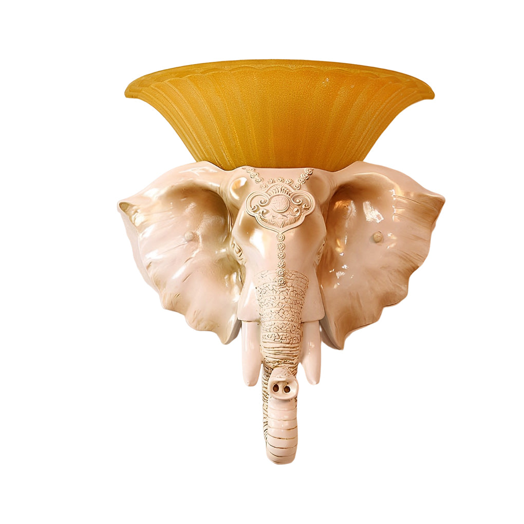 WINDSOR TRUNKED ELEPHANT WALL LANTERN