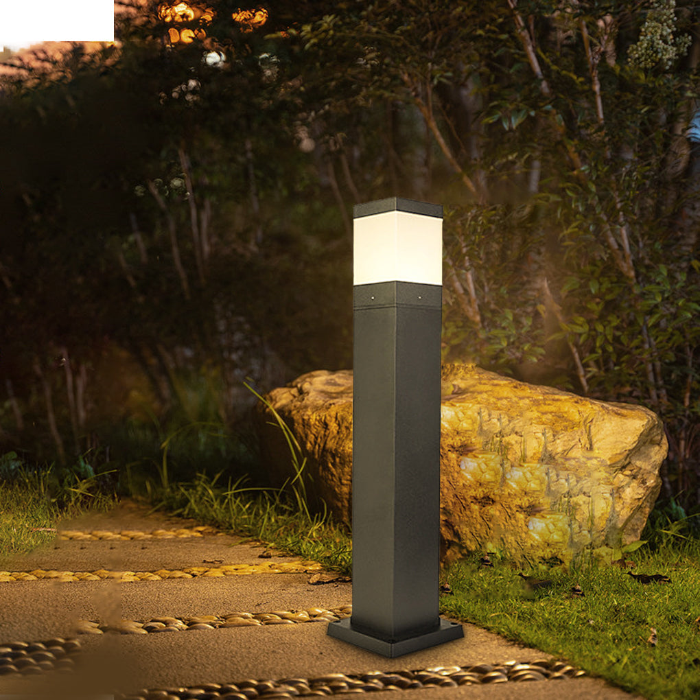 ALDERSON MODERN SQUARE LED OUTDOOR BOLLARD LIGHTING FOR SOPHISTICATED EXTERIORS