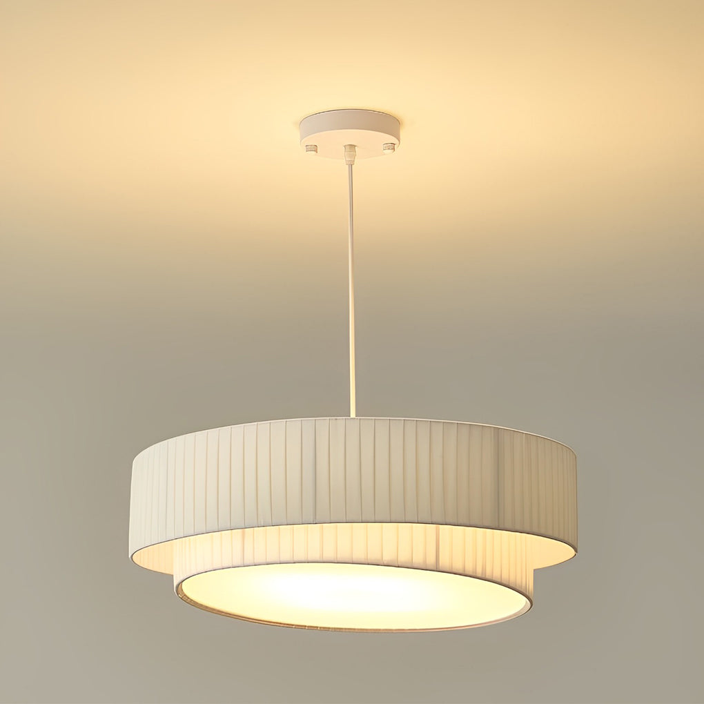 WHITBY TWIN-LAYER DRUM PLEAT CHANDELIER