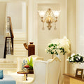 WINDSOR CRYSTAL BLOOM WALL SCONCE WITH DIMMABLE LIGHTING