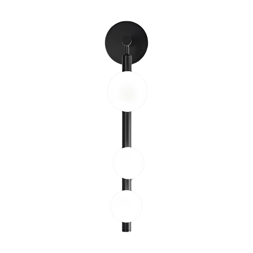 WINTHROP TRIO CRYSTAL ORBS MODERN WALL LANTERN