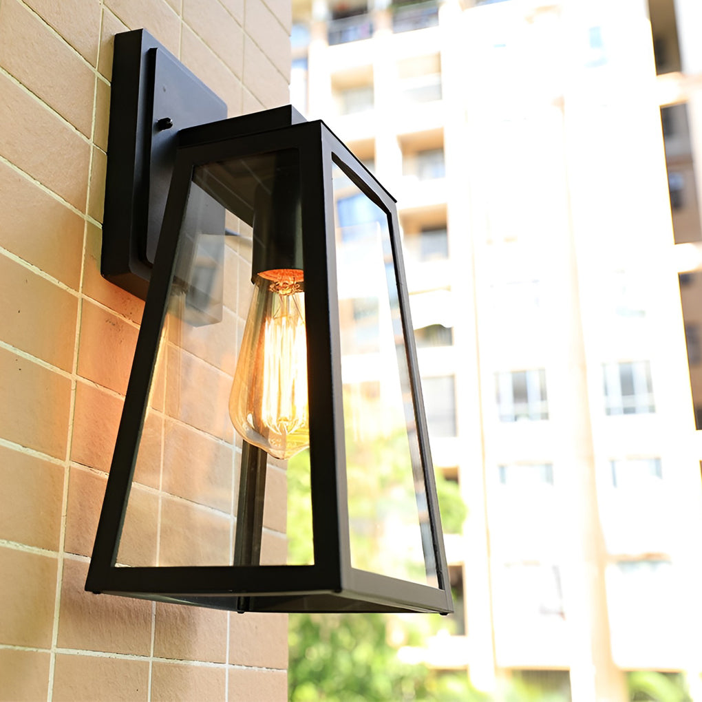 WINTHROP TRAPEZOIDAL WATER-RESISTANT LED OUTDOOR SCONCE LIGHT
