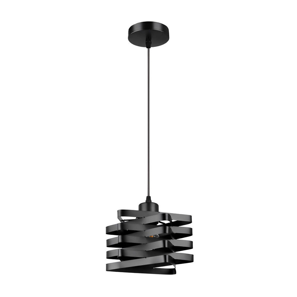 BRAMBLETON WOVEN IRON HANGING LANTERN