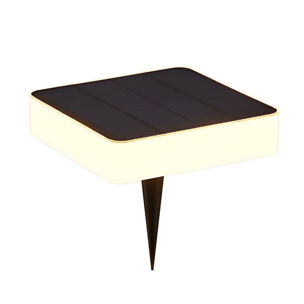 WINDSOR SOLAR GROUND GLOW DISKS - Contemporary LED Illumination for Outdoor Gardens