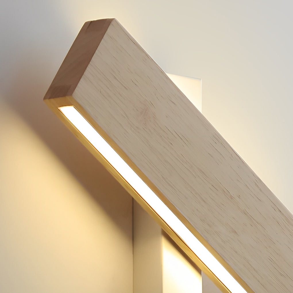 WINTHROP ROTATING RECTANGULAR WOODEN LED WALL SCONCE