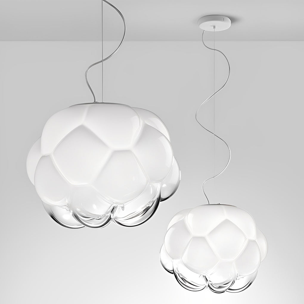 WINTERBOURNE CLOUD GLASS ORB PENDANT LIGHT