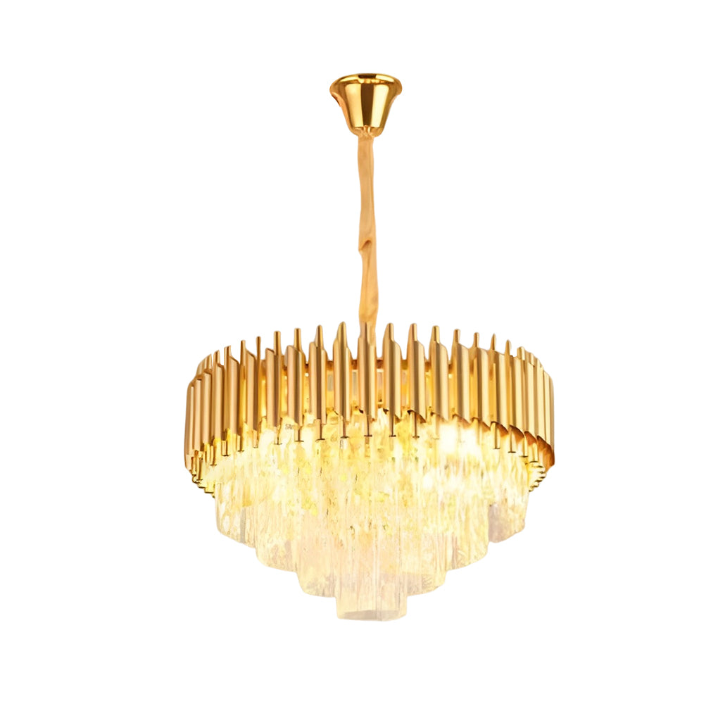 WINTHROP CRYSTAL RADIANCE THREE-TIERED CHANDELIER