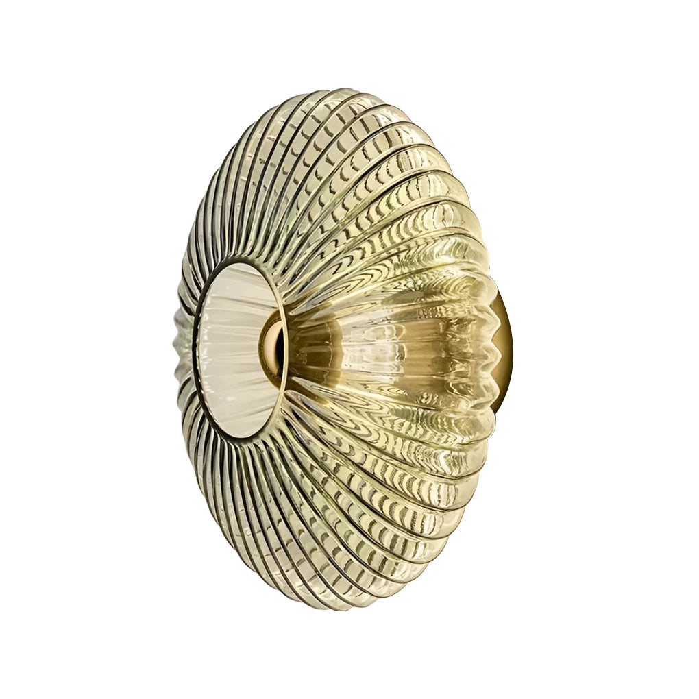 WINDSOR STRIPE ROUND GLASS WALL SCONCE