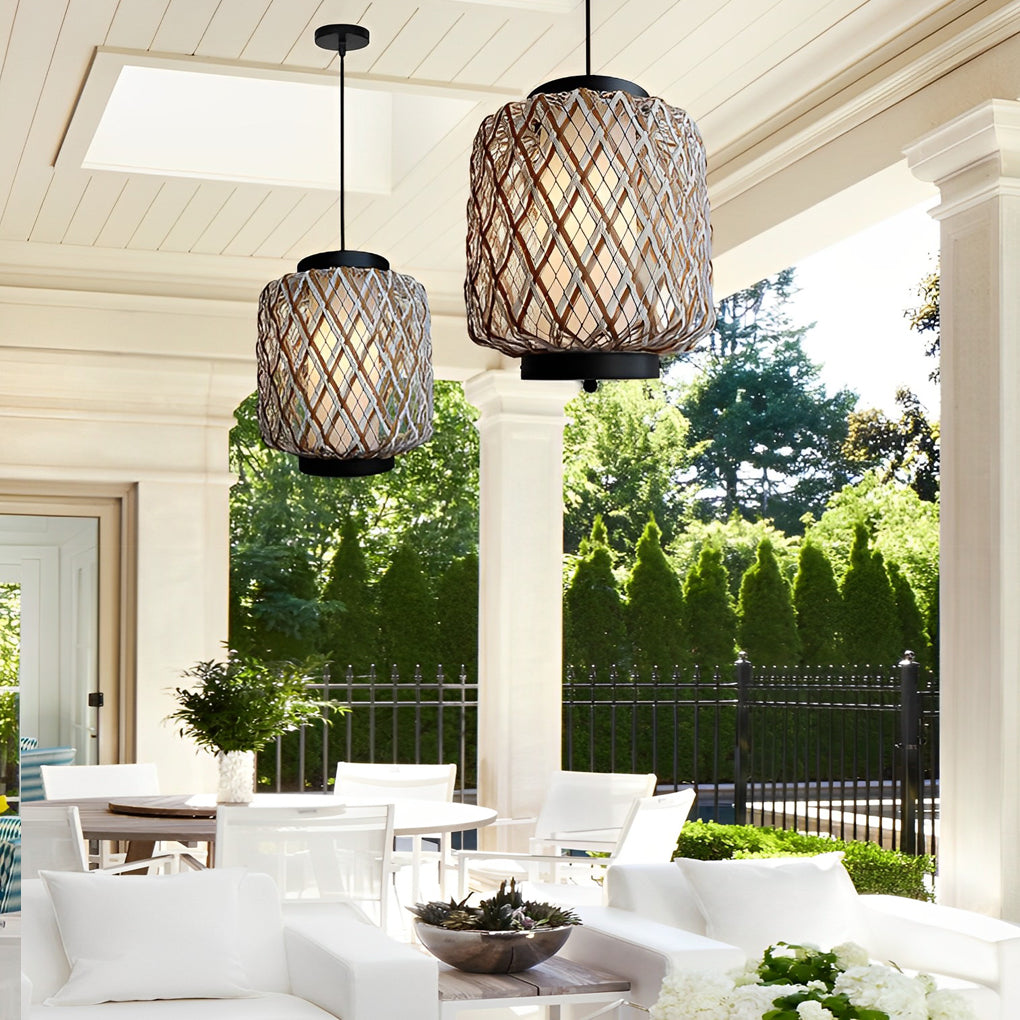 WINTHROP WOVEN OUTDOOR CEILING PENDANT LIGHT