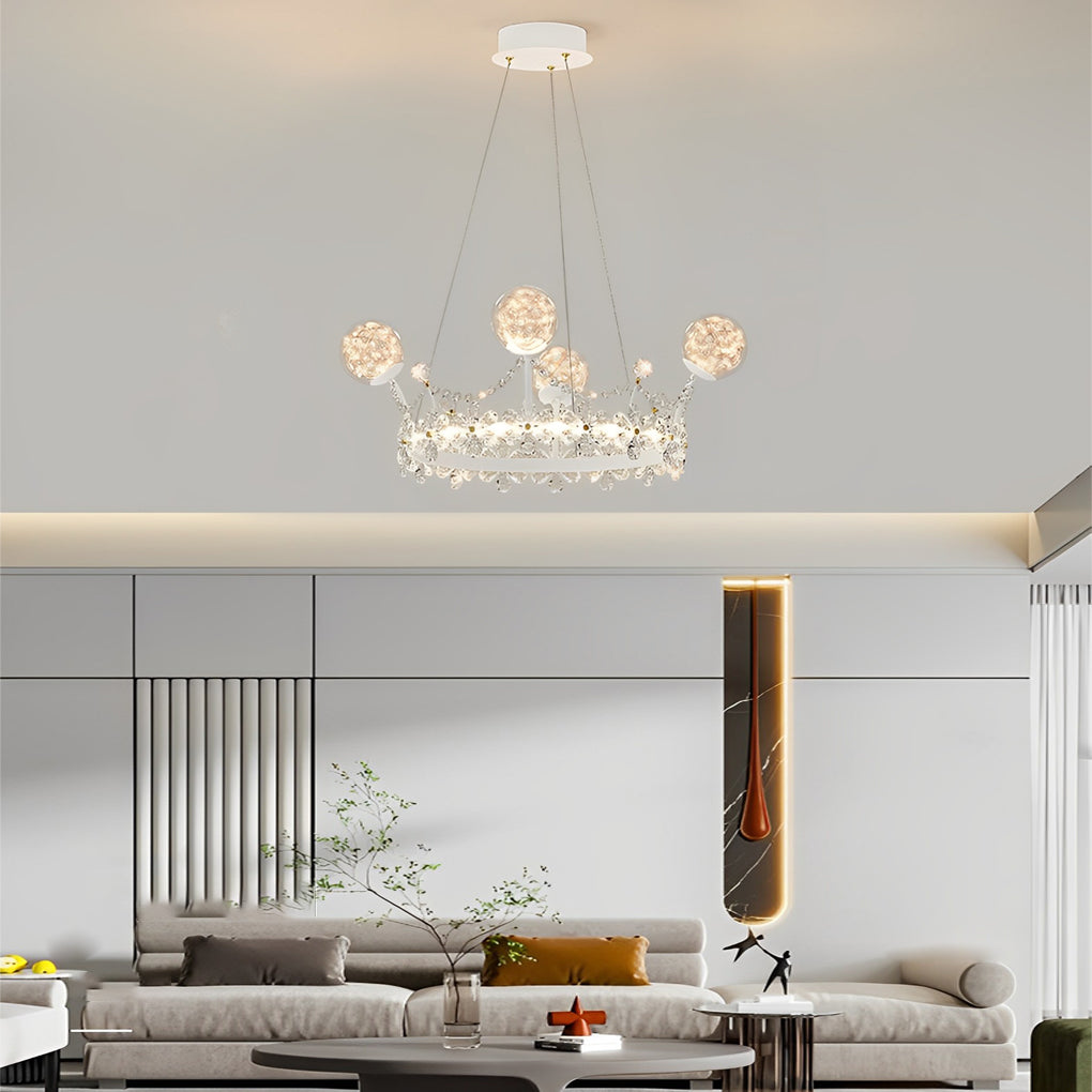 ANASTASIA CRYSTAL FLORAL CHANDELIER WITH GRADUATED DIMMING