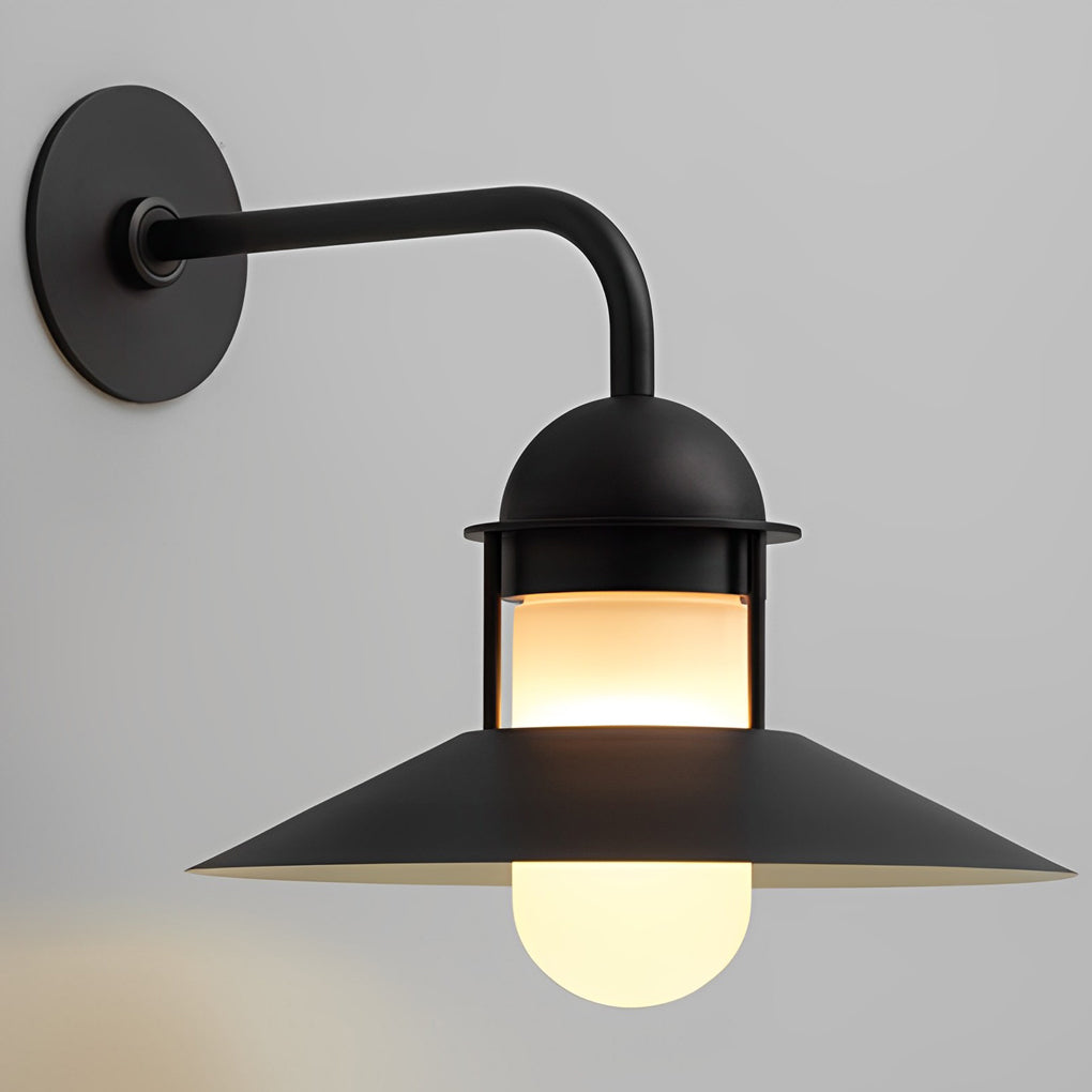 RAVENHALL VINTAGE IRON GLOBE OUTDOOR SCONCE