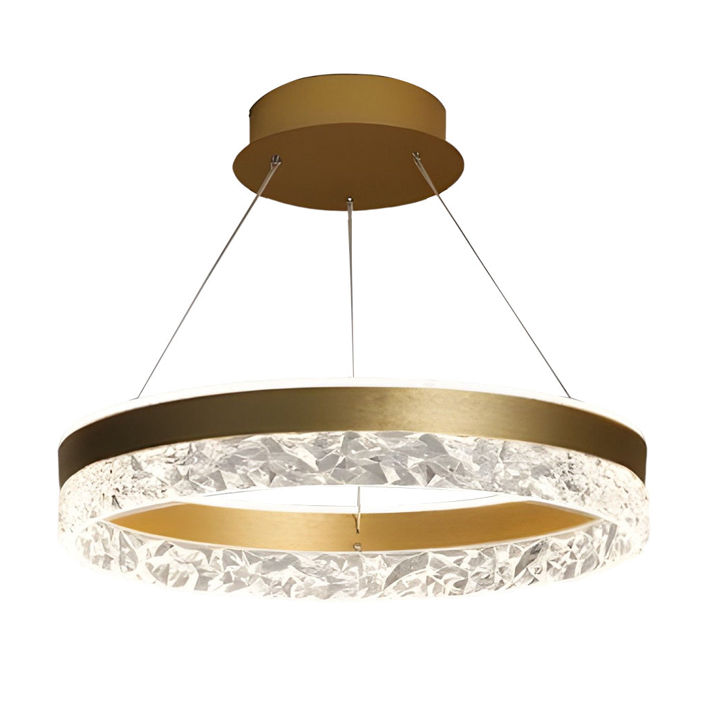 FENWICK CIRCULAR DIMMER CHANDELIER WITH THREE LIGHTING MODES