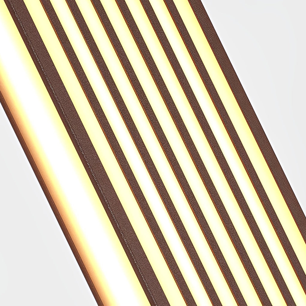 WINTHROP RUSTIC BROWN STRIPE LED OUTDOOR SCONCE