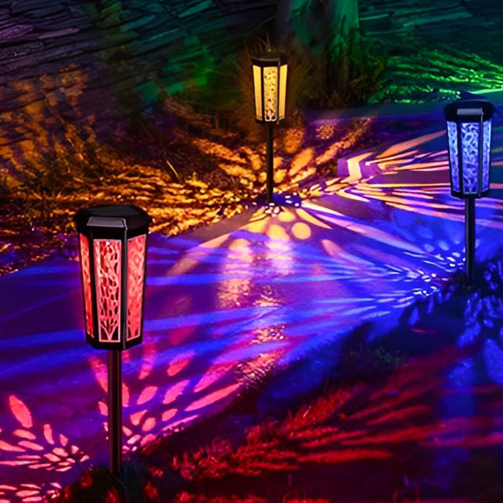 CHISWICK SOLAR GLOWING STAKE LANTERN - Color-Transforming, Weatherproof Outdoor Illumination Enhancer