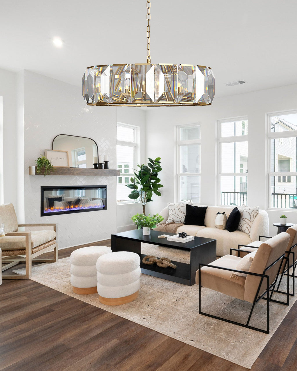 VIVIENNE CRYSTAL SPHERE CEILING LIGHT