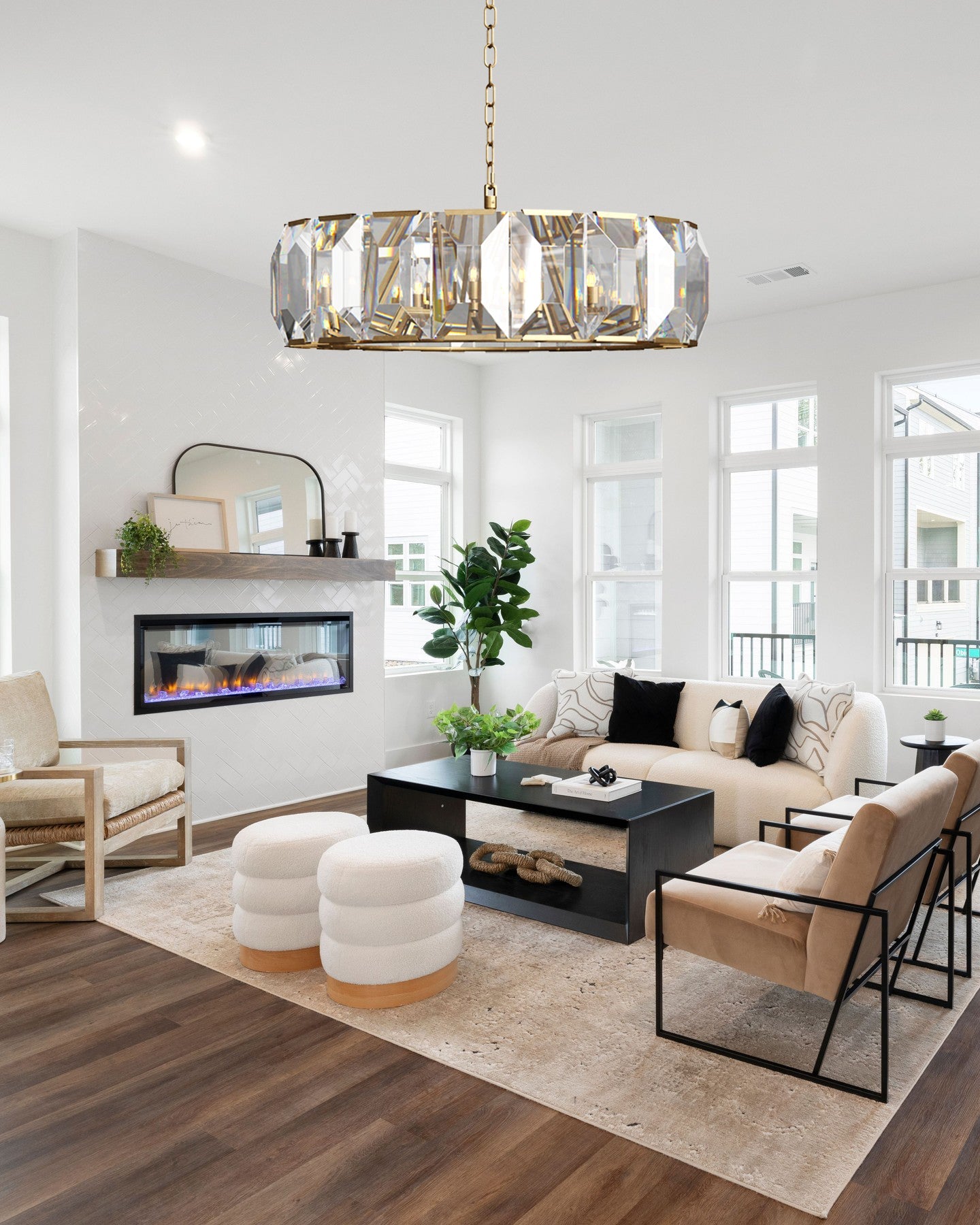VIVIENNE CRYSTAL SPHERE CEILING LIGHT