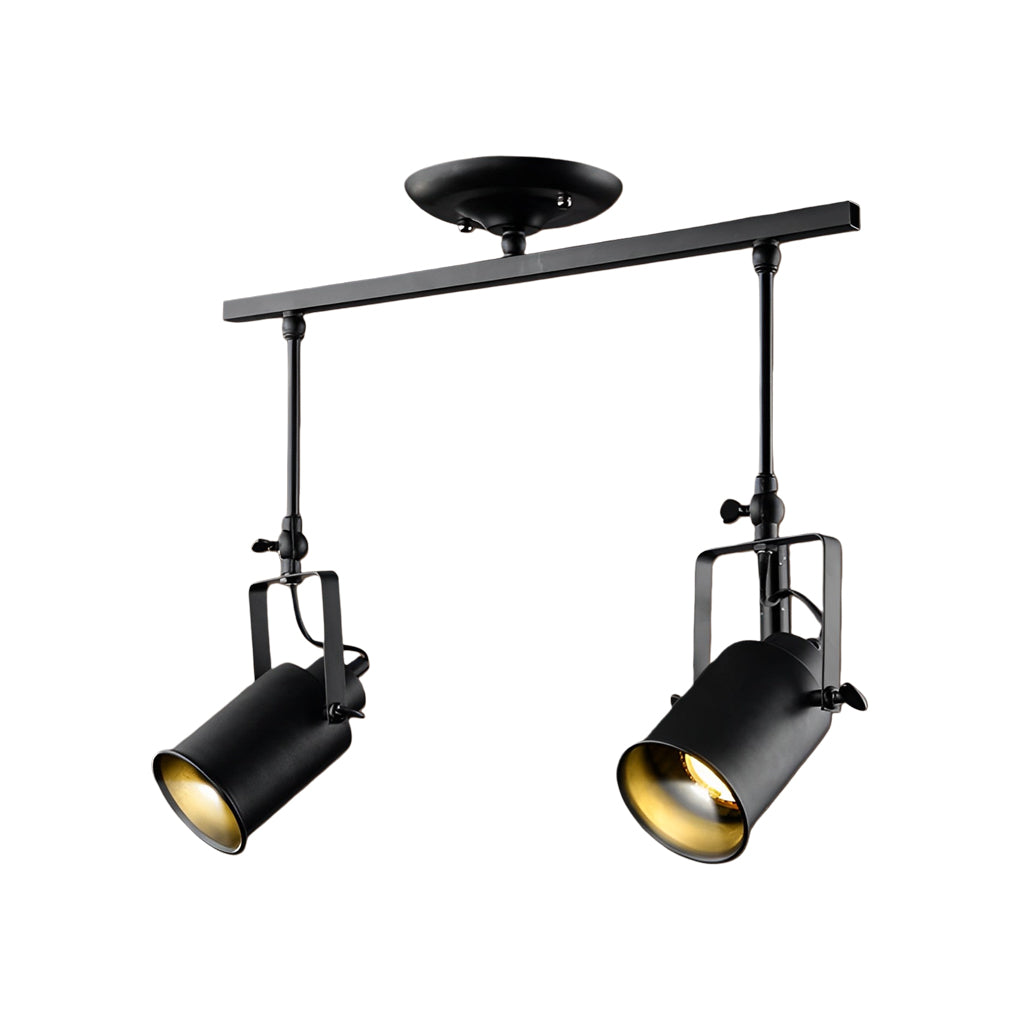 BRIDGEMAN ADJUSTABLE IRON SPOTLIGHTS WITH VINTAGE LED ILLUMINATION
