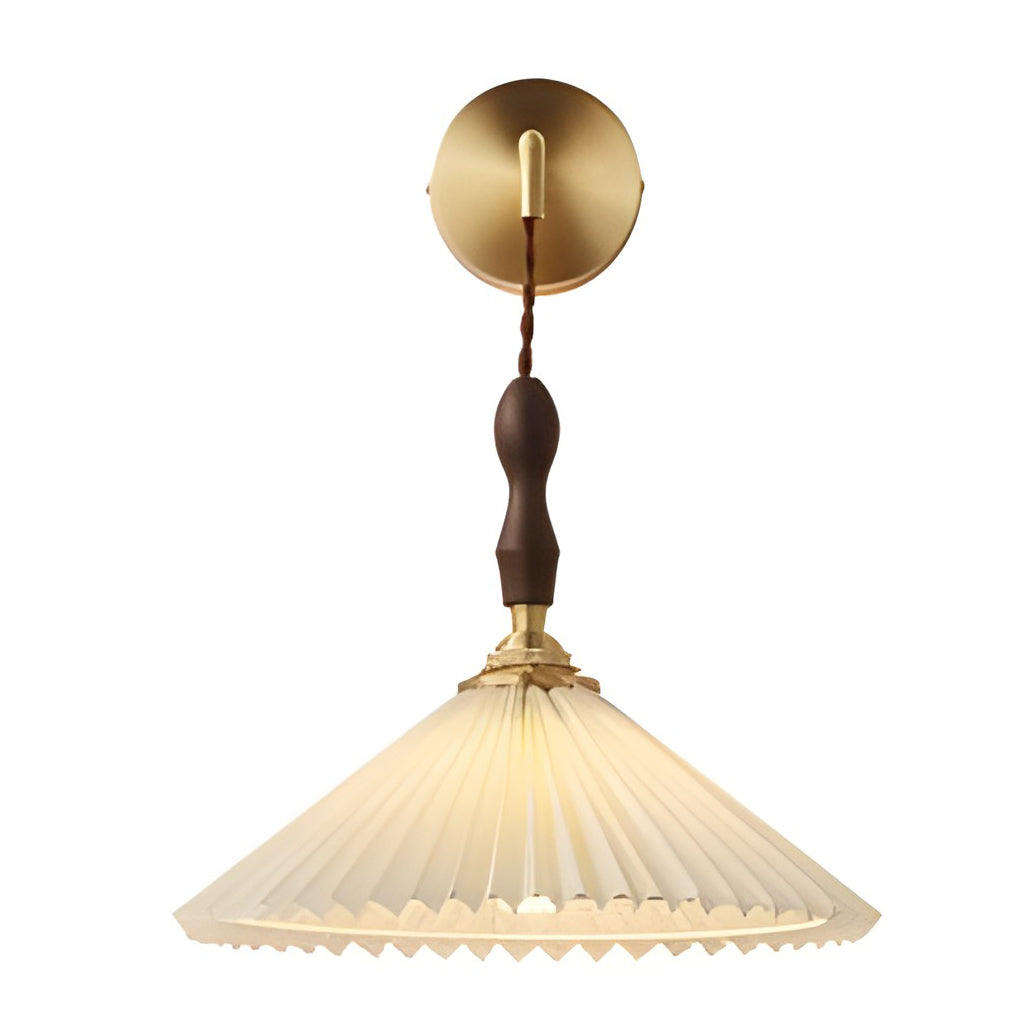 WINDSOR PLEATED WHITE NORDIC HANGING LAMP