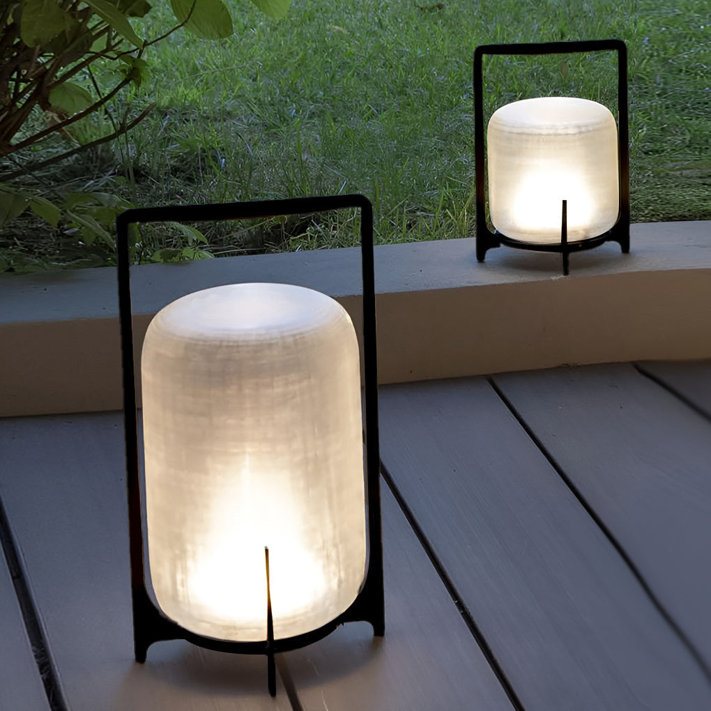 WINTHORPE ILLUMINATED GLASS LANTERN - WEATHERPROOF LED OUTDOOR LIGHTING