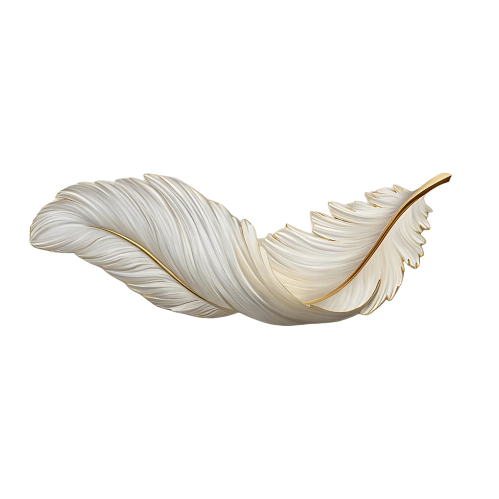 WHIMSY PLUME REMOTE CONTROLLED LED WALL SCONCE