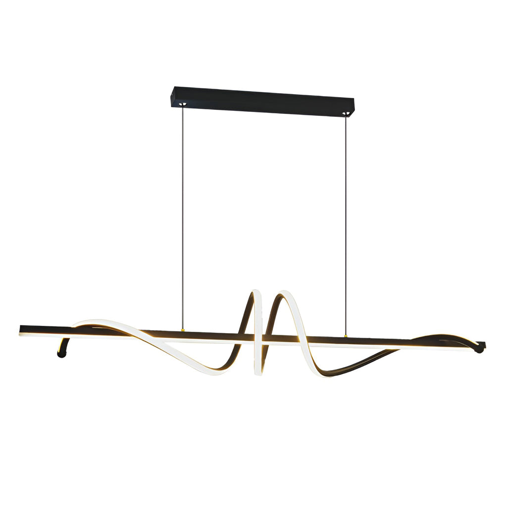 1. "WINSLOW WHISPERING LED HANGING LIGHT"  
   - Features smooth stepless dimming and a minimalist Nordic design, perfect for illuminating kitchen spaces with a warm glow.

2. "BRAMBLETON RADIANCE CEILING CHANDELIER"  
   - Showcases a unique blend of mod