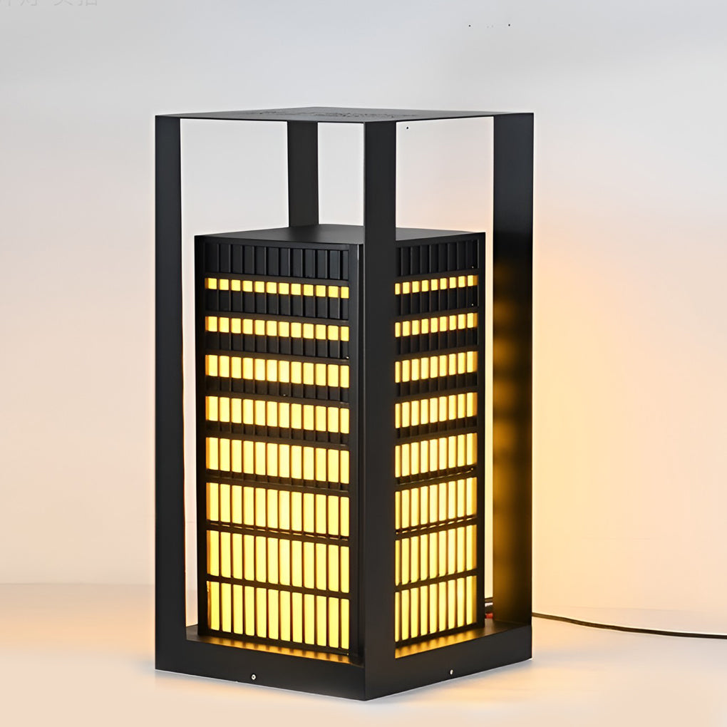 RAVENDALE GEOMETRIC OUTDOOR PATH LIGHTING LANTERN