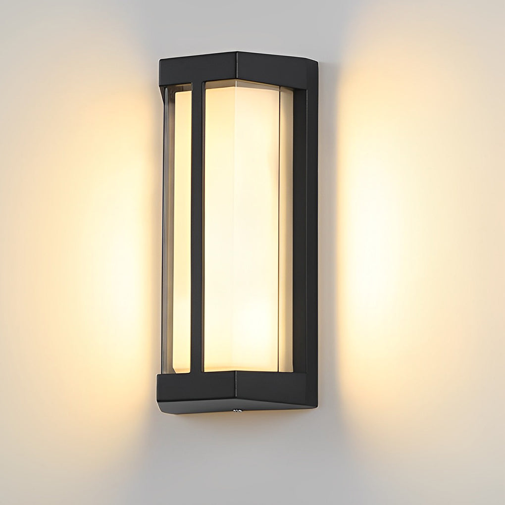 WINDSOR RAINPROOF DUAL ACRYLIC GLOW WALL LANTERNS
