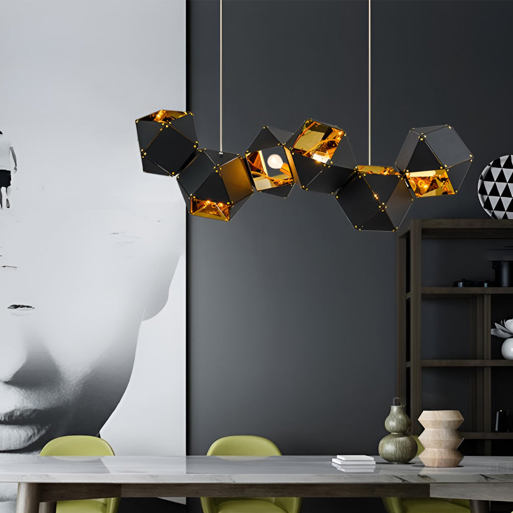 ASTON HARMONY POLYGONAL SIX-BULB HANGING LIGHT