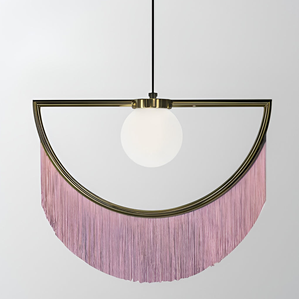 FLORENCE ROSE TASSELED LED PENDANT LIGHT