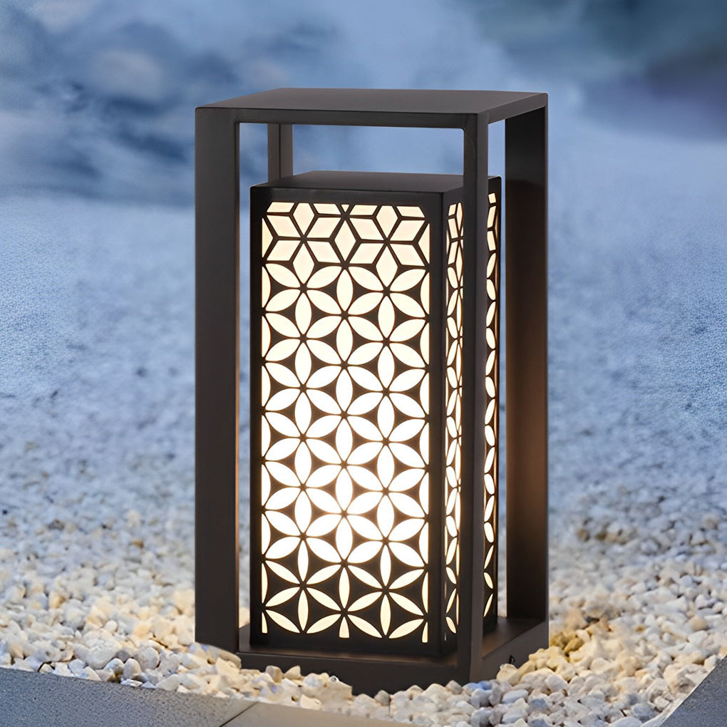 WINDSOR RUSTIC GARDEN PATH LIGHTS, WEATHERPROOF LED LANTERNS FOR OUTDOOR SPACES