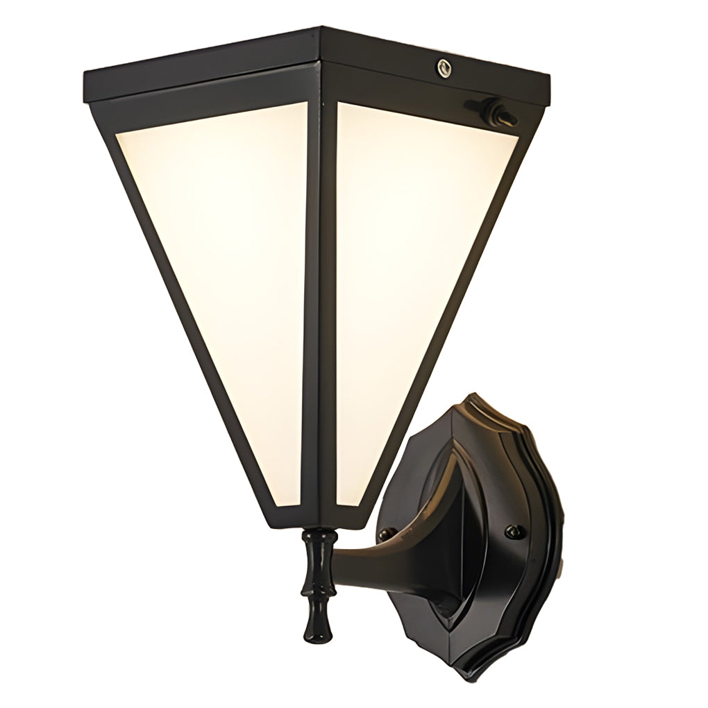 WINDSOR SOLAR-POWERED TAPERED OUTDOOR WALL LANTERN
