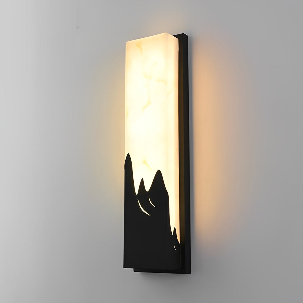 WINTHORPE RECTANGULAR RUSTIC LED WALL SCONCE