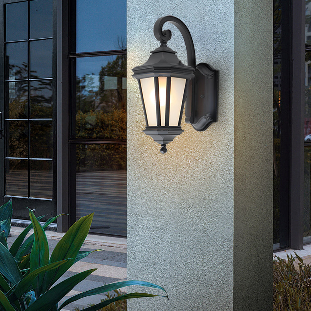 GRIMSBY FROSTED GLAZE OUTDOOR WALL SCONCE