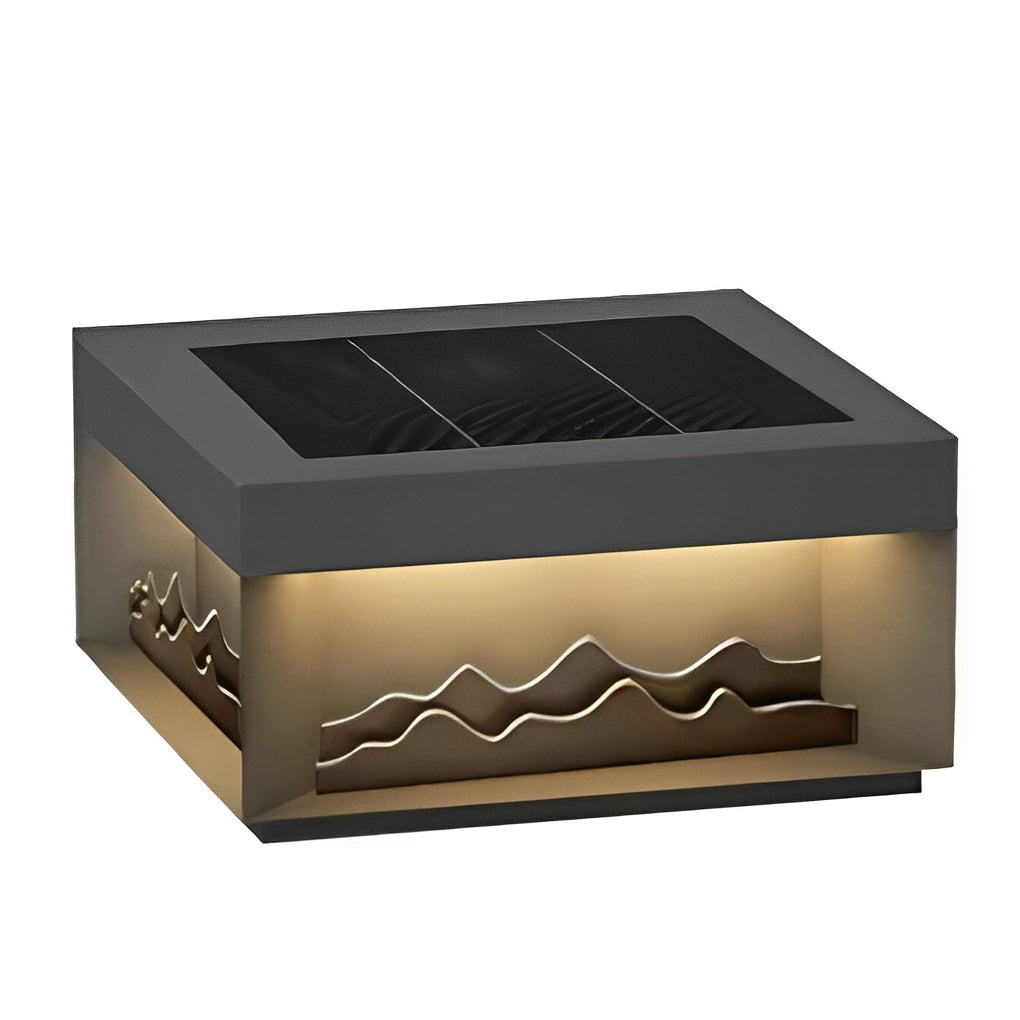 HEATHCLIFF SOLAR-POWERED FENCE POST ILLUMINATORS WITH WATER-RESISTANT DESIGN