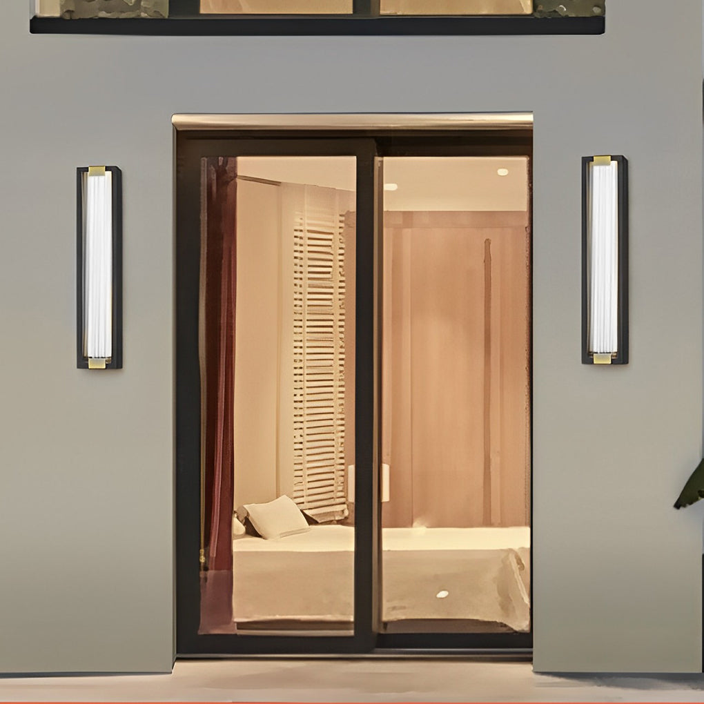 WINTHORPE RECTANGULAR WATERPROOF LED WALL SCONCE LIGHTS