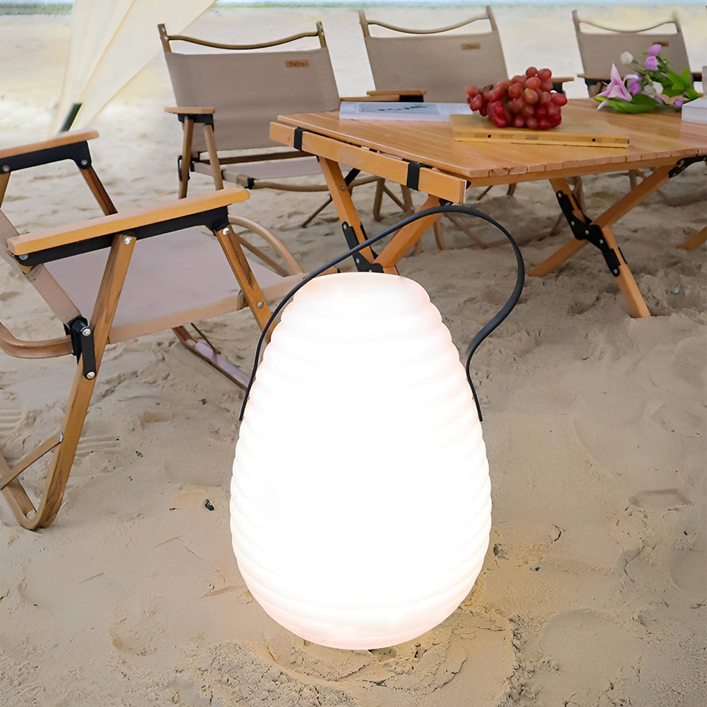 1. **WILLOUGHBY RAINSHIELD CIRCULAR LANTERN**  
   A robust, rechargeable outdoor lantern designed for adverse weather, featuring a round shape and LED timing functionality.

2. **KENSINGTON GLOW PORTABLE LANTERN**  
   A sleek, USB-rechargeable lantern t