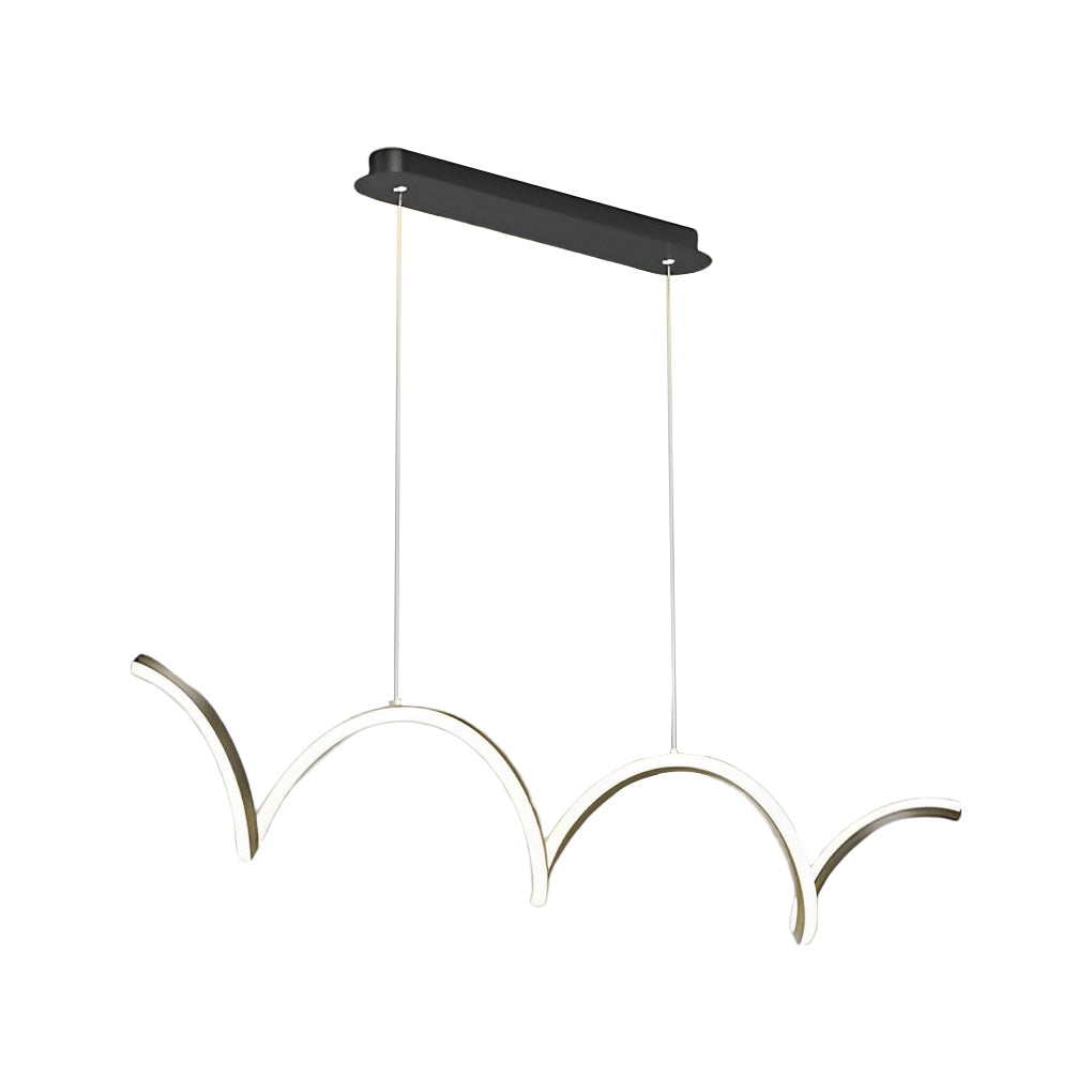 WINDSOR WAVE DIMENSIONAL LED CHANDELIER WITH GRADUAL ILLUMINATION