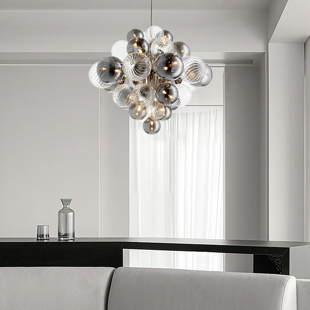 FENWICK ORBITAL GLASS CHANDELIER