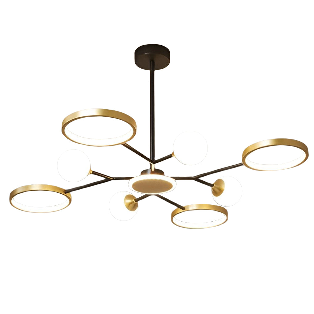 WINTHORPE SIX-BULB CIRCLE CEILING CHANDELIER