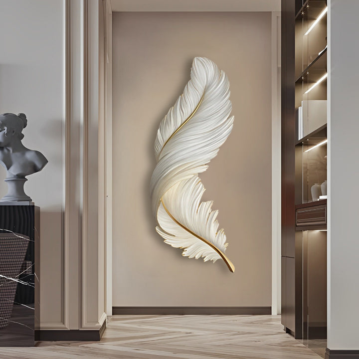 WHIMSY PLUME REMOTE CONTROLLED LED WALL SCONCE
