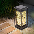 RAVENHALL VINTAGE BLACK LED GARDEN PATH LIGHTS, WATER-RESISTANT RETRO OUTDOOR LAMP