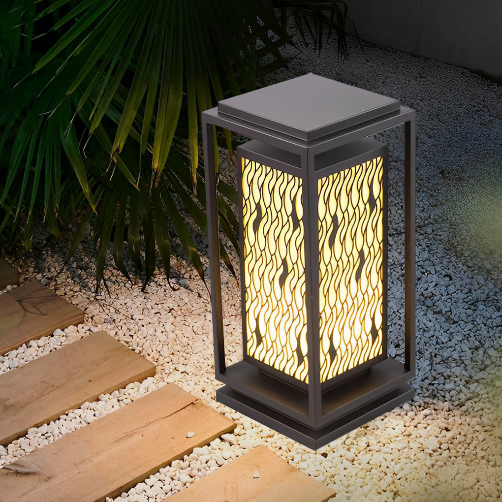 RAVENHALL VINTAGE BLACK LED GARDEN PATH LIGHTS, WATER-RESISTANT RETRO OUTDOOR LAMP