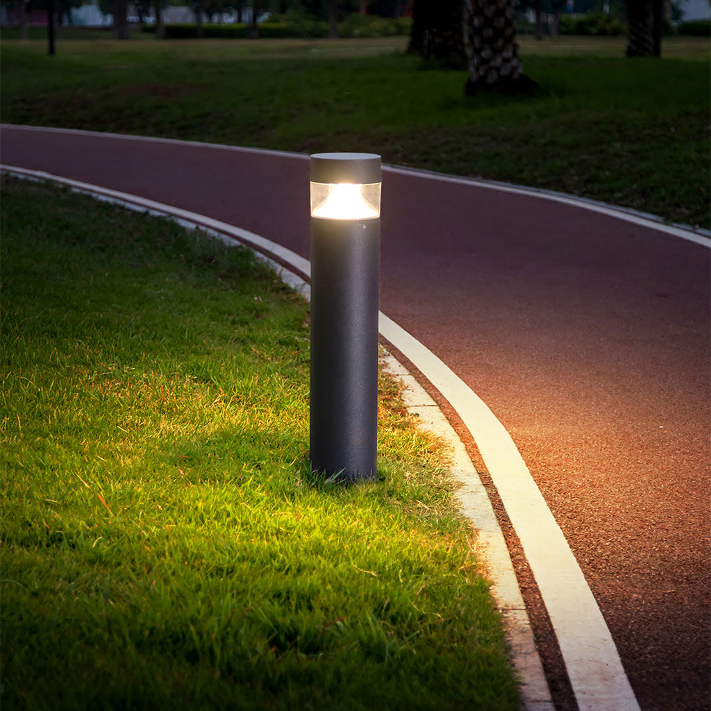 WINTERBOURNE RUSTIC LED GARDEN BOLLARD LANTERN